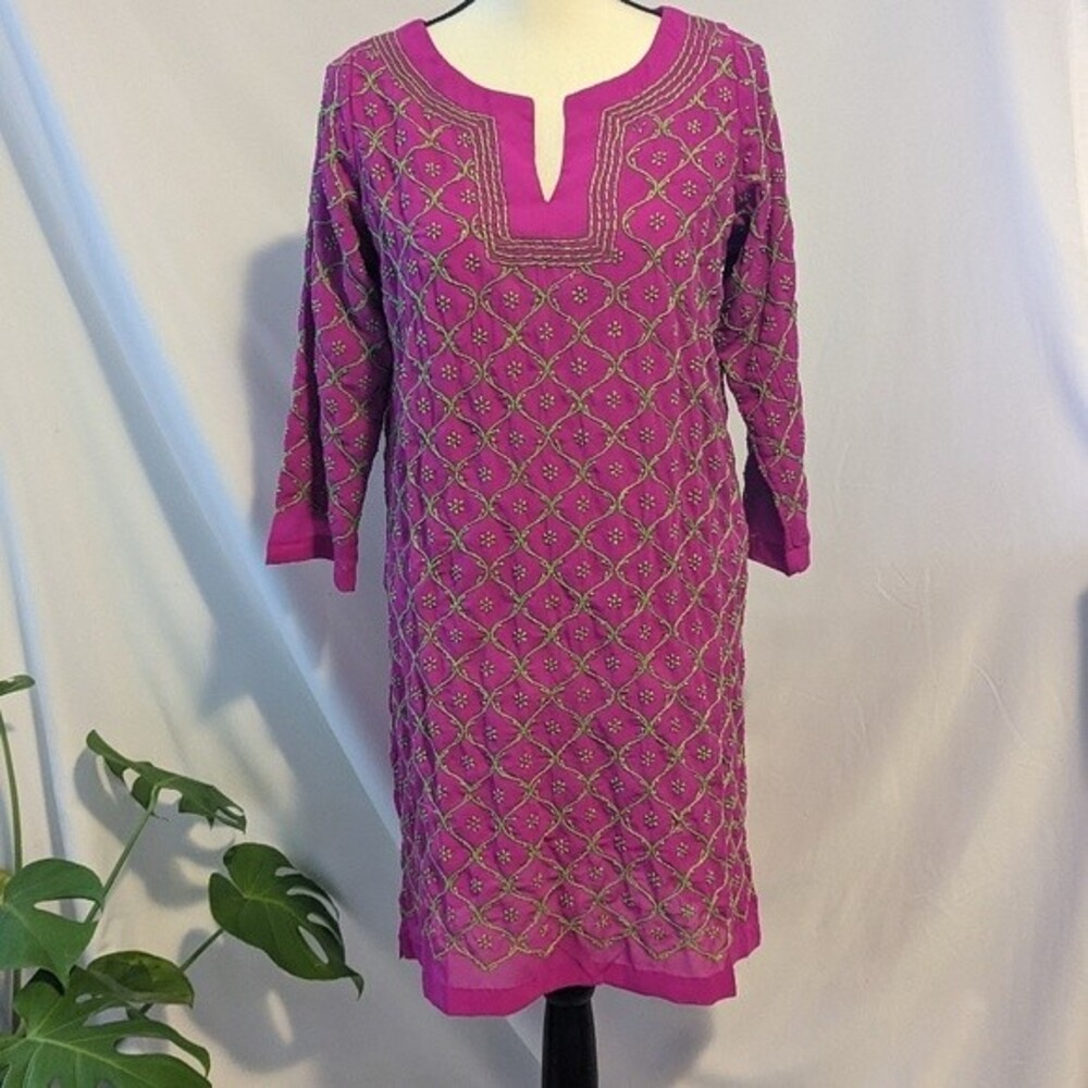 EUC - Gretchen Scott Embroidered Tunic Dress - XS